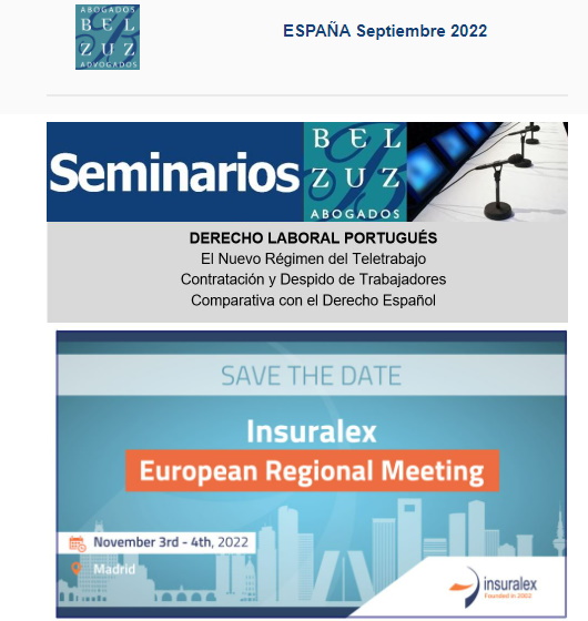 Newsletter España - septiembre 2022